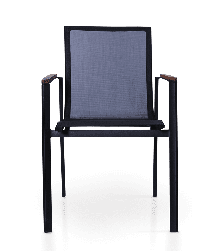 Chaise d'extérieur en textilène