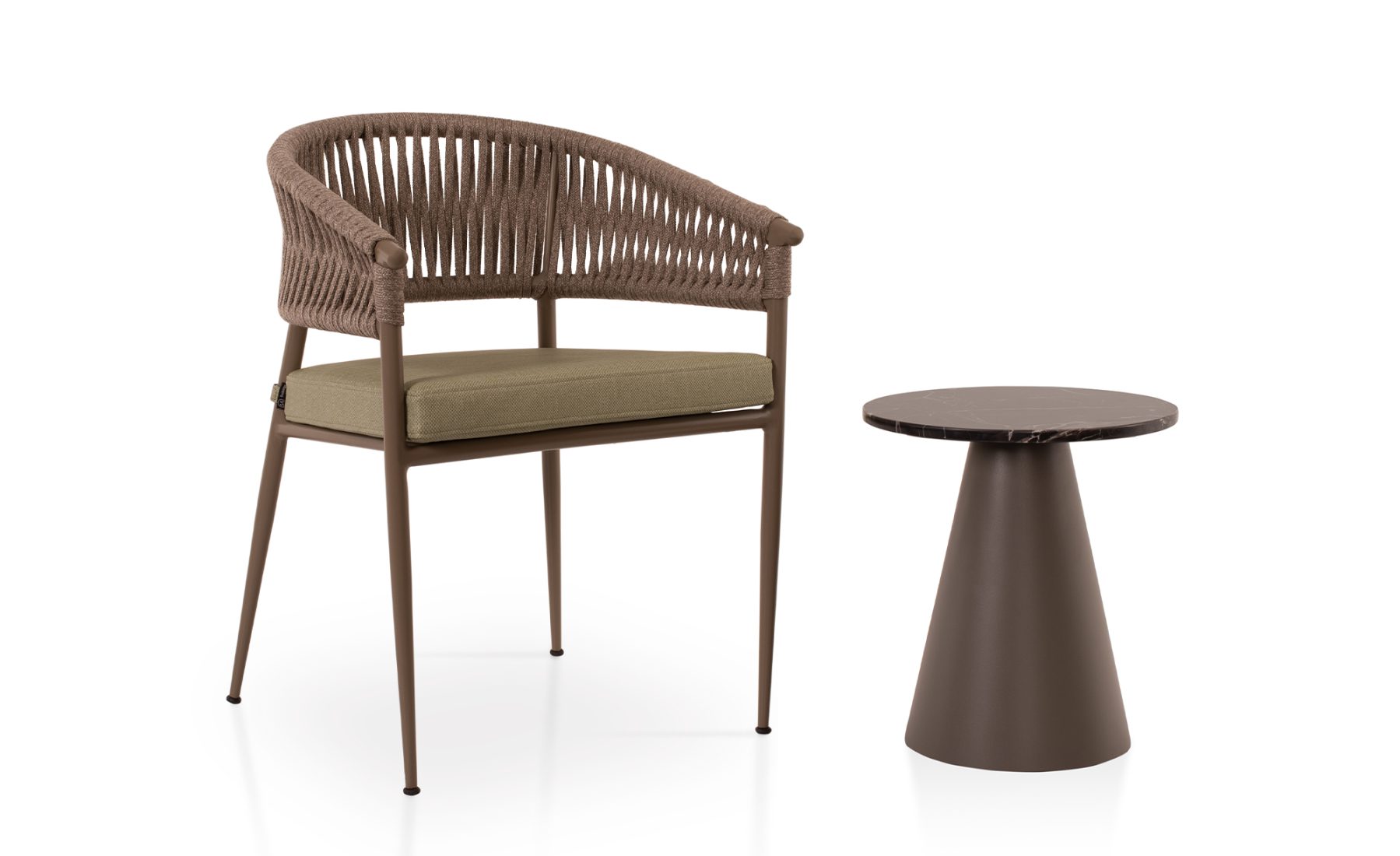2.-Parma-Chair-&-Mushroom-Metal-Coffee-Table