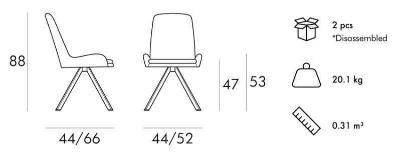 Dolphin-Spider-Metal-Chair-Dimensions