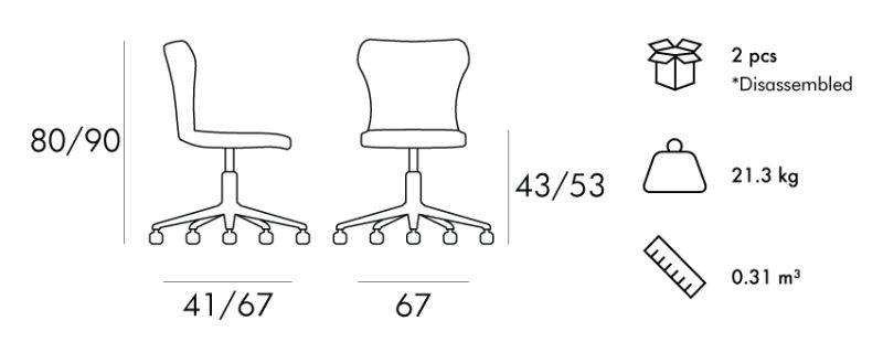 New-Poliamid-Office-Chair-Dimensions