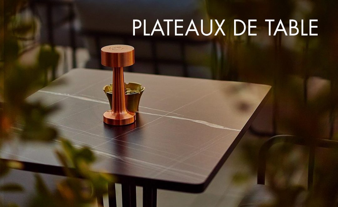 Plateaux de table dans les produits