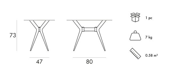 Etna Rectangular Table Dimensions
